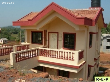 Дом в Индии с видом на холмы и зелёные плантации